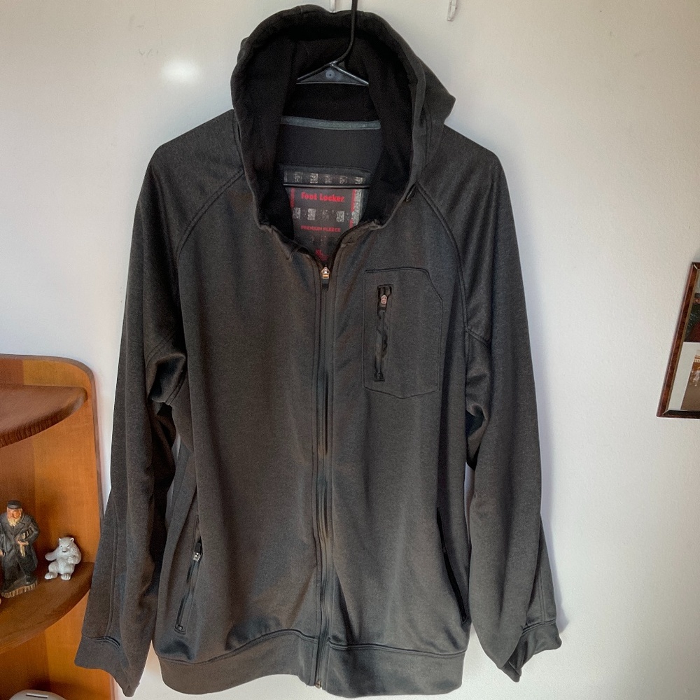 Foot locker Jacket. Gray Foot locker premium Fleece Hoodie XL